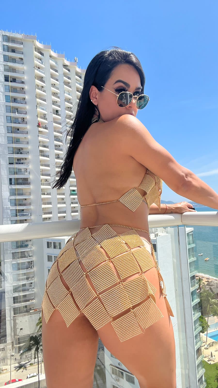 Set dorado talla única