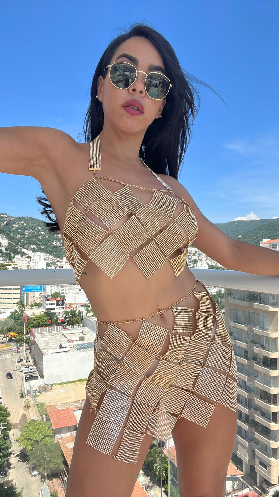 Set dorado talla única